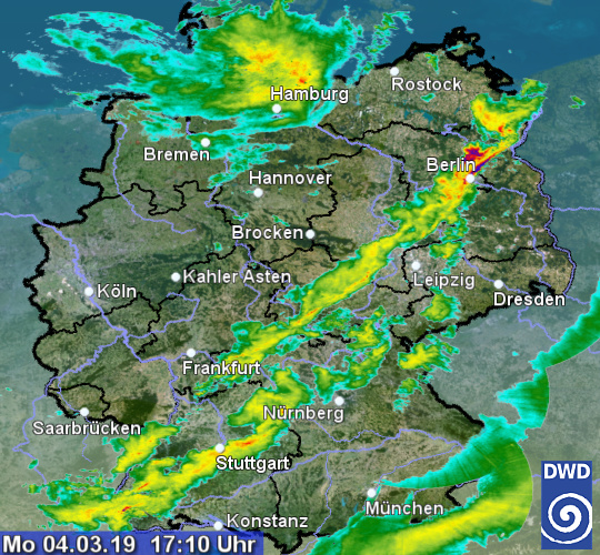 Niederschlagsradar Deutschland